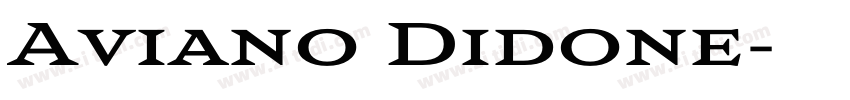Aviano Didone字体转换
